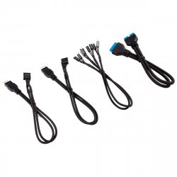 Corsair compatible Premium Pro Sleeved Kabel-Set (Gen 4) - schwarz
