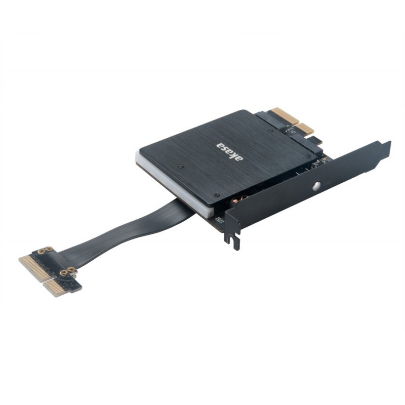 Akasa compatible Dual M.2 PCI-E RGB LED Adapter Karte