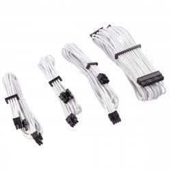 Corsair compatible Premium Sleeved Kabel-Set (Gen 4) - weiß