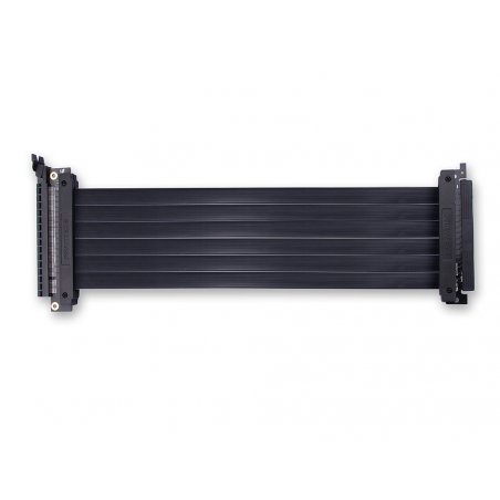 PHANTEKS PCI-E x16 Riser Flachband-Kabel, 180 Grad, 30cm - schwarz