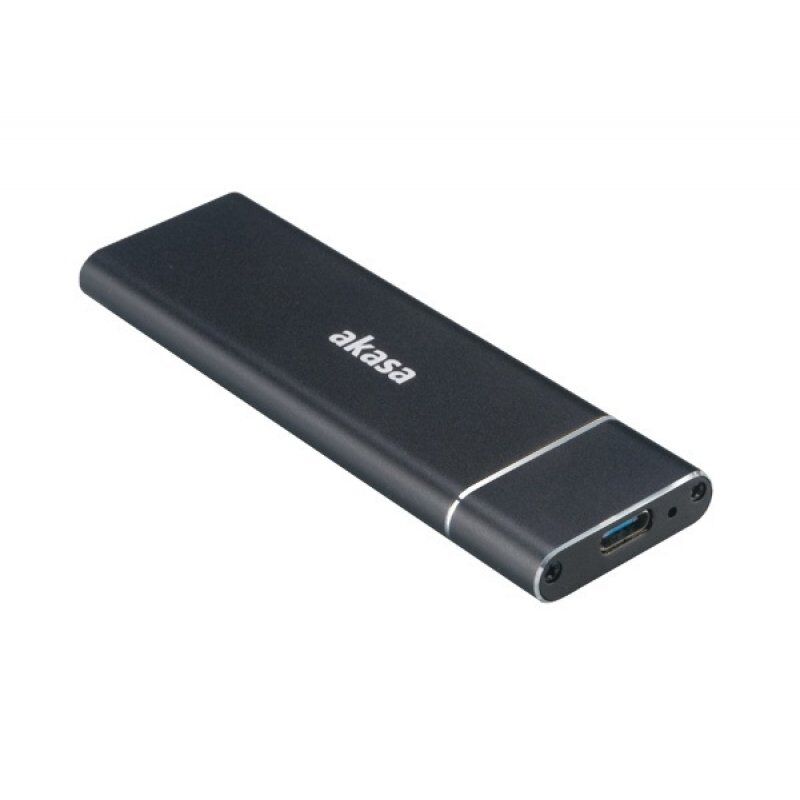 Akasa compatible externes USB 3.1 M.2 SSD Aluminium Gehäuse - schwarz