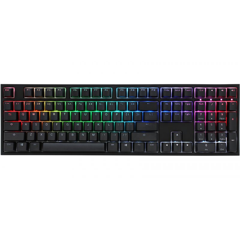 Ducky compatible ONE 2 Backlit PBT Gaming Tastatur, MX-Black, RGB LED - schwarz