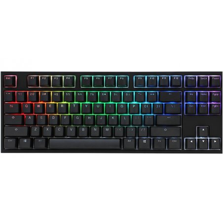 Ducky compatible ONE 2 TKL PBT Gaming Tastatur, MX-Speed-Silver, RGB LED - schwarz