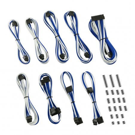 CableMod compatible Classic ModMesh RT-Series Cable Kit ASUS ROG / Seasonic - weiß/blau