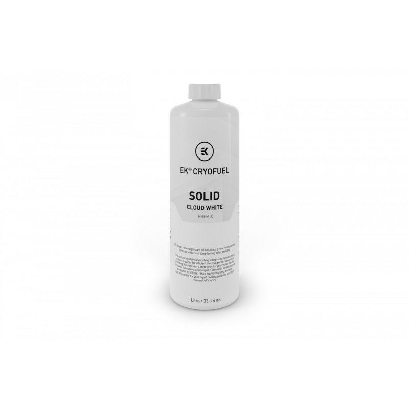 EK Water Blocks compatible EK-CryoFuel Solid Premix, Cloud Blanc - 1000ml