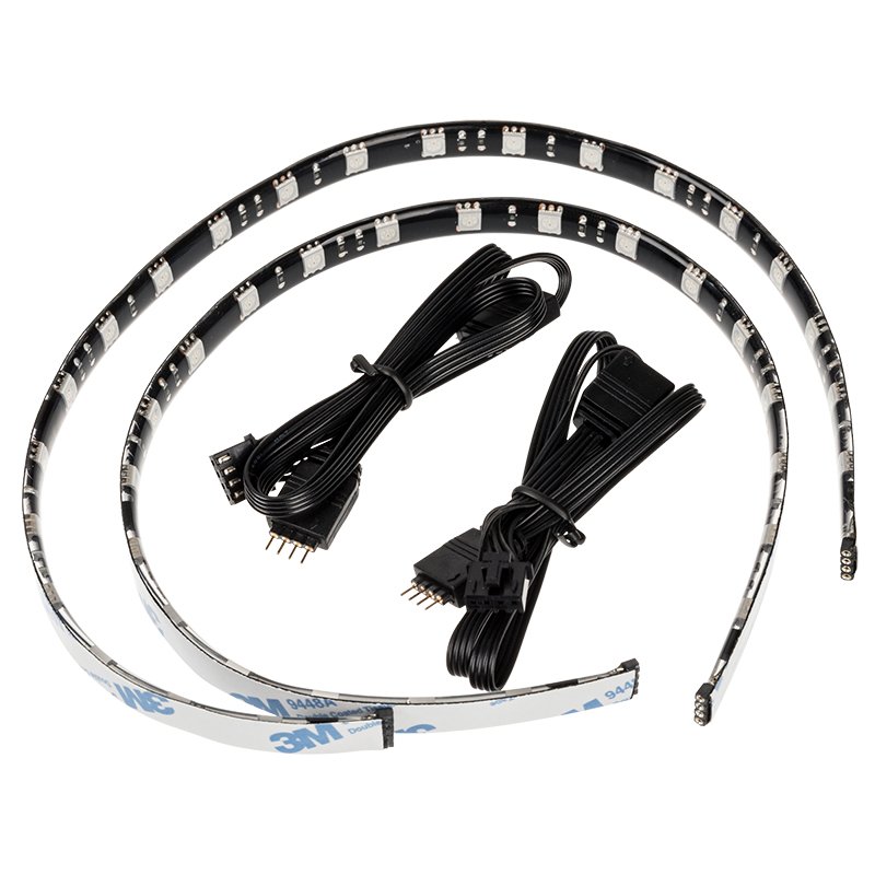 BitFenix compatible Alchemy 2.0 Magnetic RGB-LED-Strip Kit - 2x 40cm, 2x 21 LEDs