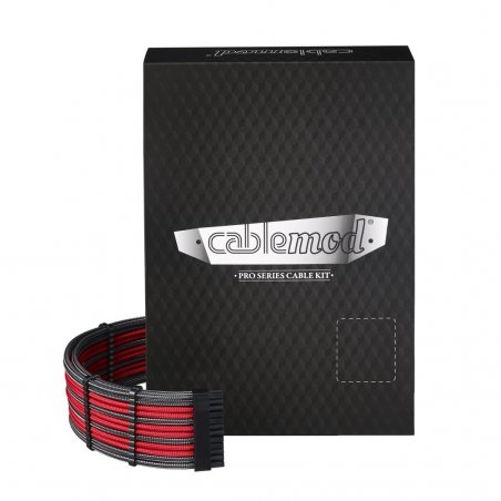 CableMod compatible PRO ModMesh RT-Series ASUS ROG / Seasonic Cable Kits - Carbone/Rouge