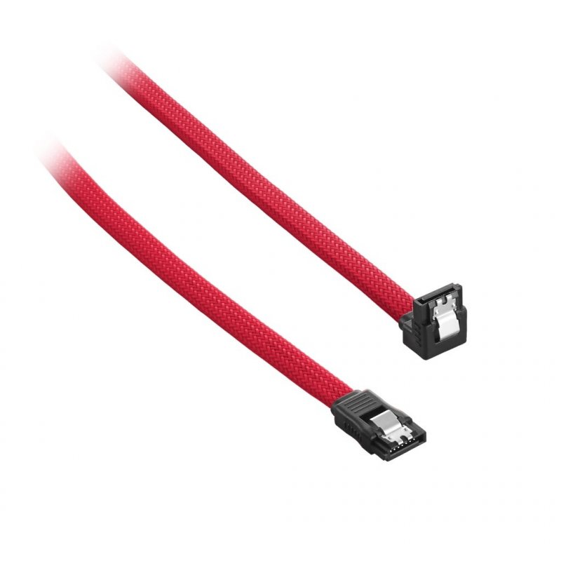 CableMod compatible ModMesh Right Angle SATA 3 Cable 60cm - Rouge