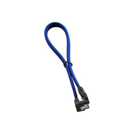 CableMod compatible ModMesh Right Angle SATA 3 Cable 30cm - blau