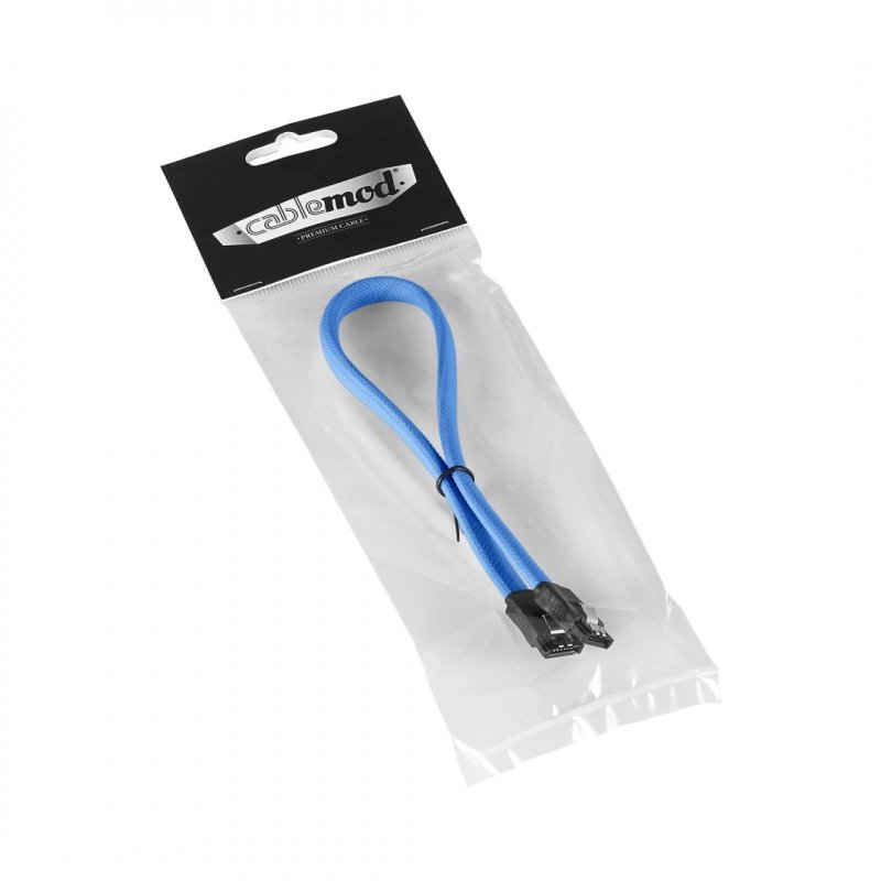 CableMod compatible ModMesh SATA 3 Cable 30cm - hellblau