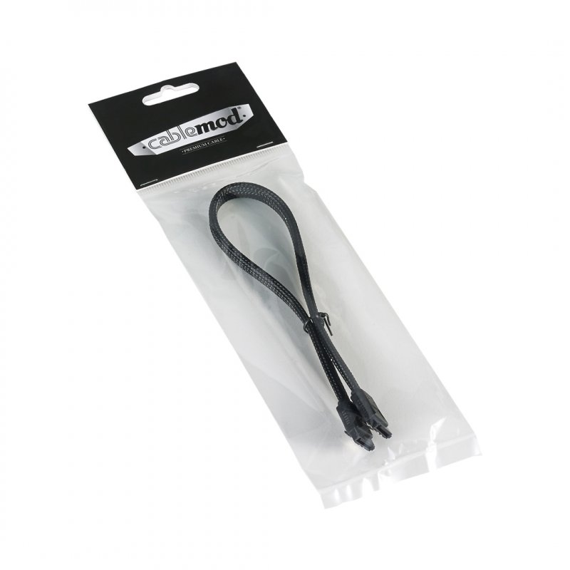 CableMod compatible ModMesh SATA 3 Cable 30cm - schwarz