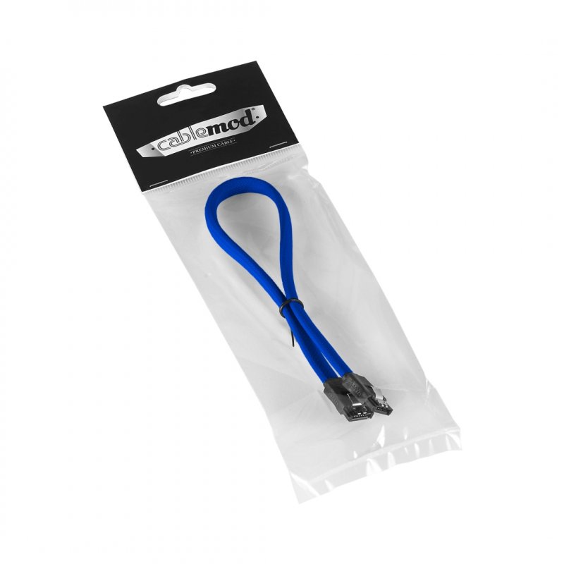 CableMod compatible ModMesh SATA 3 Cable 30cm - Bleu