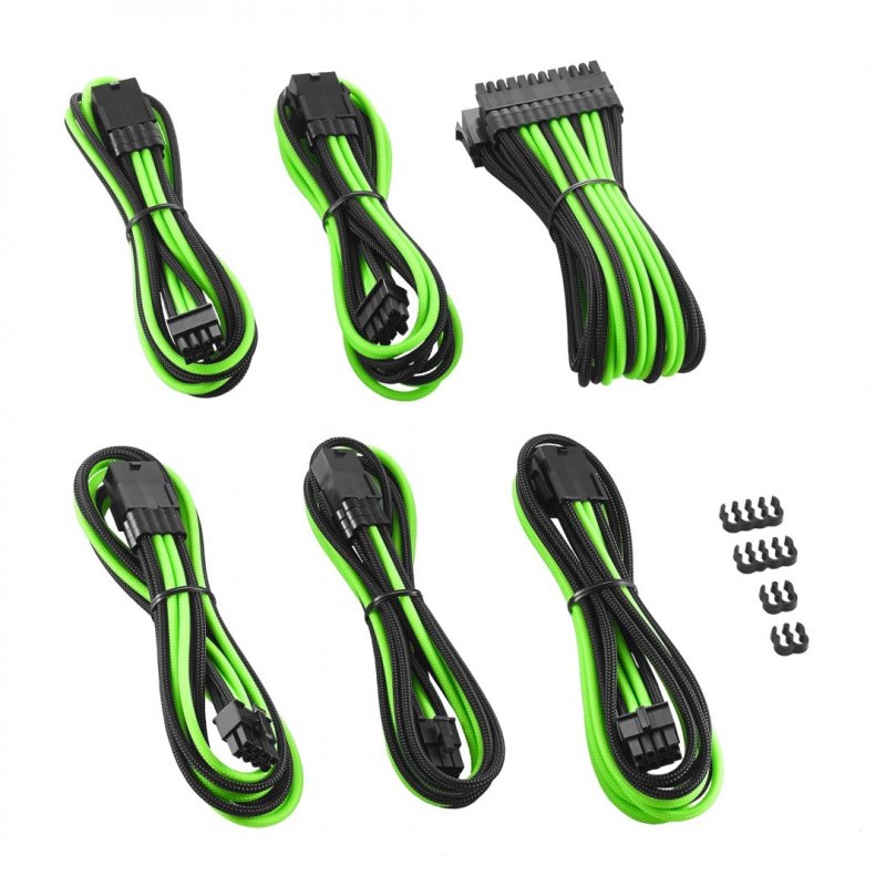 CableMod compatible PRO ModMesh Cable Extension Kit - Noir/Vert