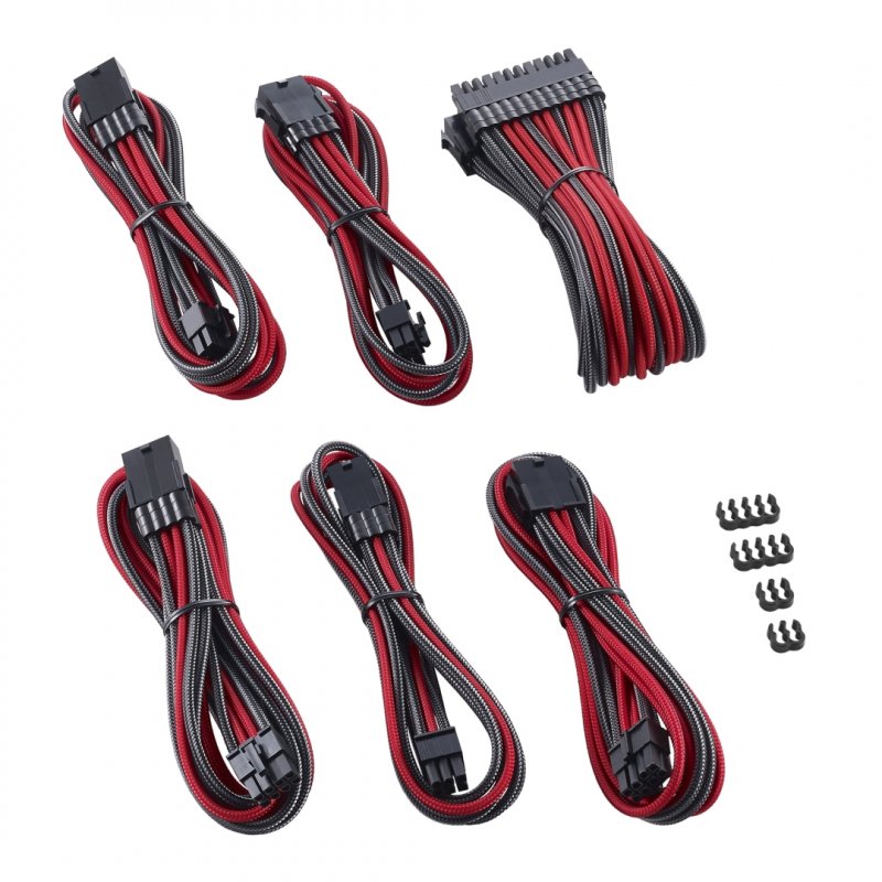 CableMod compatible PRO ModMesh Cable Extension Kit - carbon/rot