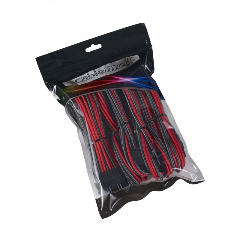 CableMod compatible PRO ModMesh Cable Extension Kit - carbon/rot