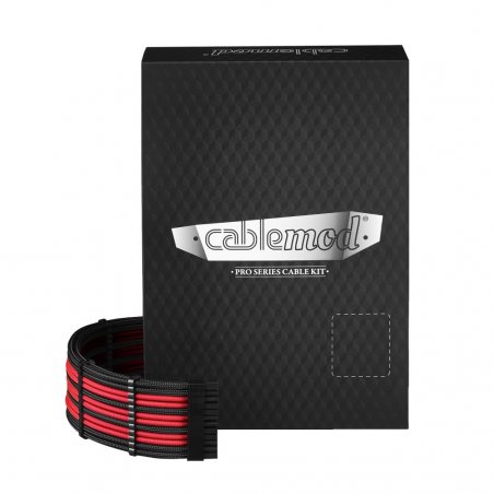 CableMod compatible C-Series PRO ModMesh Cable Kit für Corsair AXi/HXi/RM (Yellow Label) - schwarz/rot