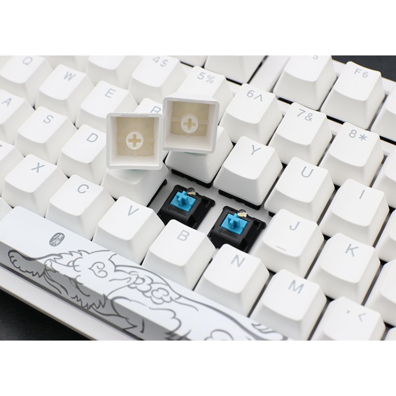 Ducky One 2 White Edition clavier USB Allemand Blanc