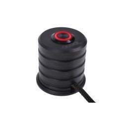 Alphacool compatible Powerbutton avec dégustateur 19mm rouge lit - prdeond noir