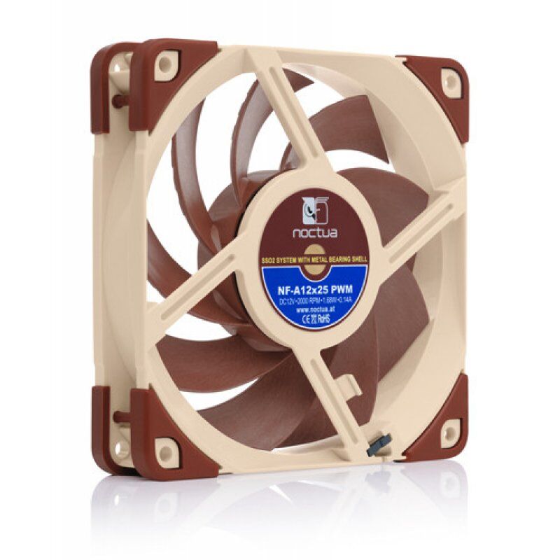 STOCK1 - Noctua NF A12x25 5V PWM Boitier PC Ventilateur 12 cm Beige, Rouge