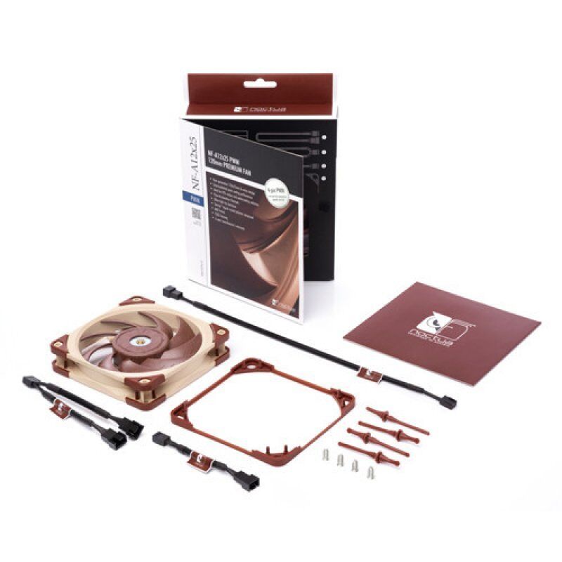 STOCK1 - Noctua NF A12x25 5V PWM Boitier PC Ventilateur 12 cm Beige, Rouge