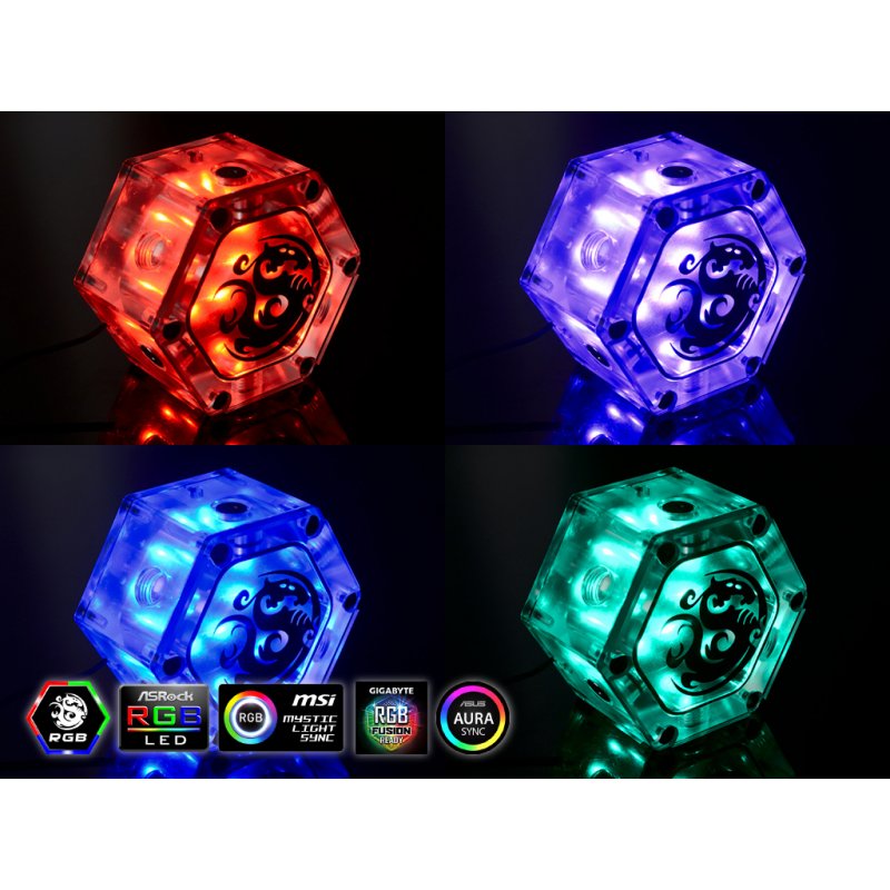 Bitspower Water Tank Hexagon RGB Add-On
