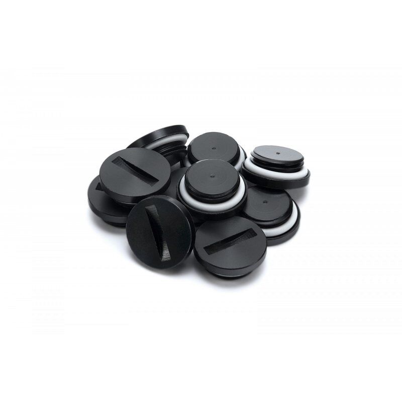 EK Water Blocks compatible EK-PLUG G1/4 Acetal - Noir(10er-Set)