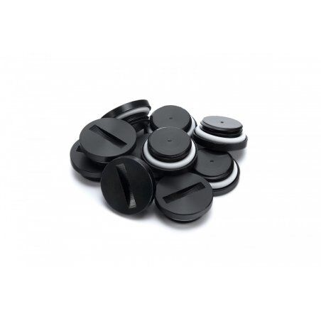EK Water Blocks compatible EK-PLUG G1/4 Acetal - Noir(10er-Set)