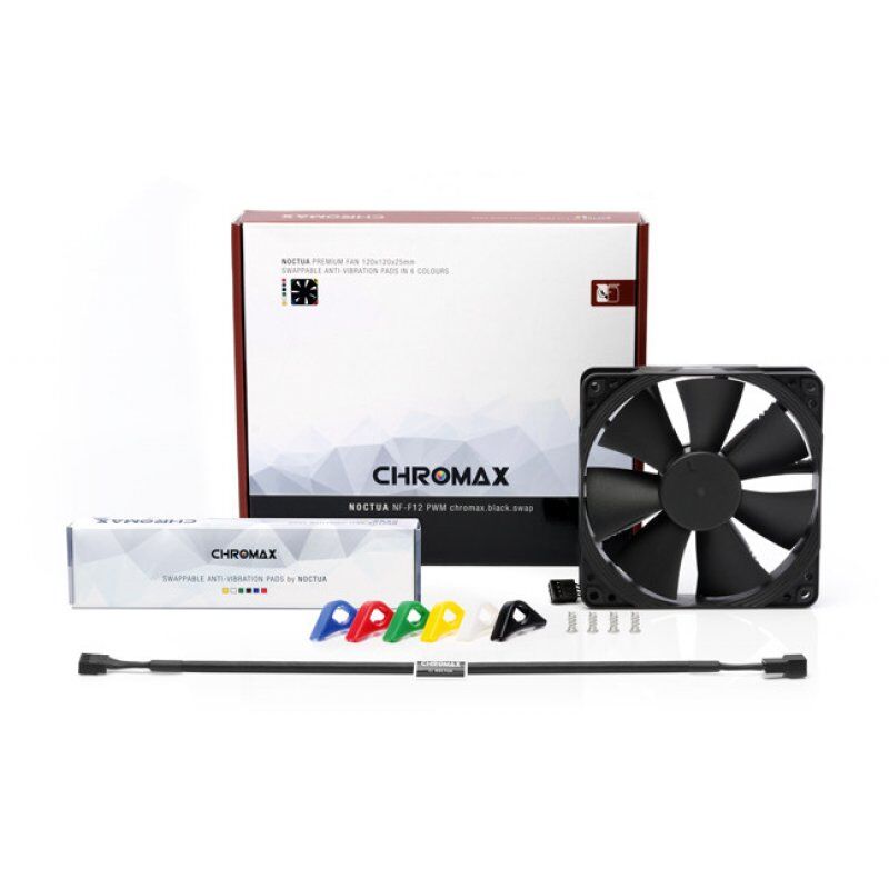 Noctua NF-F12 PWM chromax.black.swap Boitier PC Ventilateur 12 cm Noir