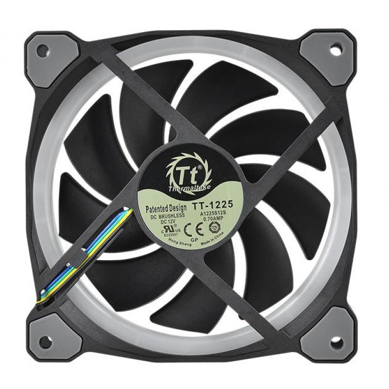 Thermaltake CL-F054-PL12SW-A computer cooling system Computer case Fan 12 cm Black