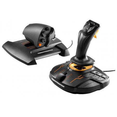 Thrustmaster T-16000M FCS Hotas Noir, Orange USB Joystick Analogique/Numérique MAC, PC