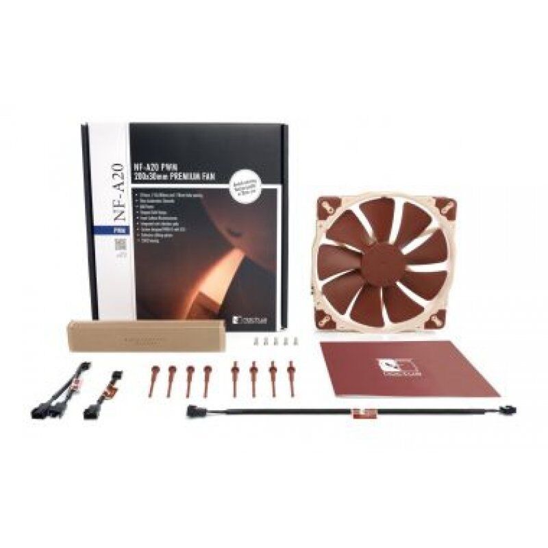 STOCK1 - Noctua NOC-NF-A20-PWM Boitier PC Ventilateur 20 cm Beige, Marron 1 pièce(s)