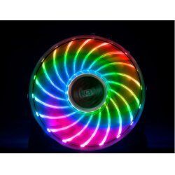 Akasa Vegas X7 Computer case Fan Black, Transparent