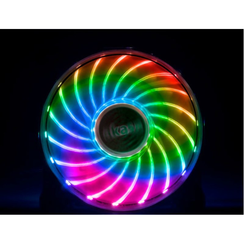 Akasa Vegas X7 Computer case Fan Black, Transparent