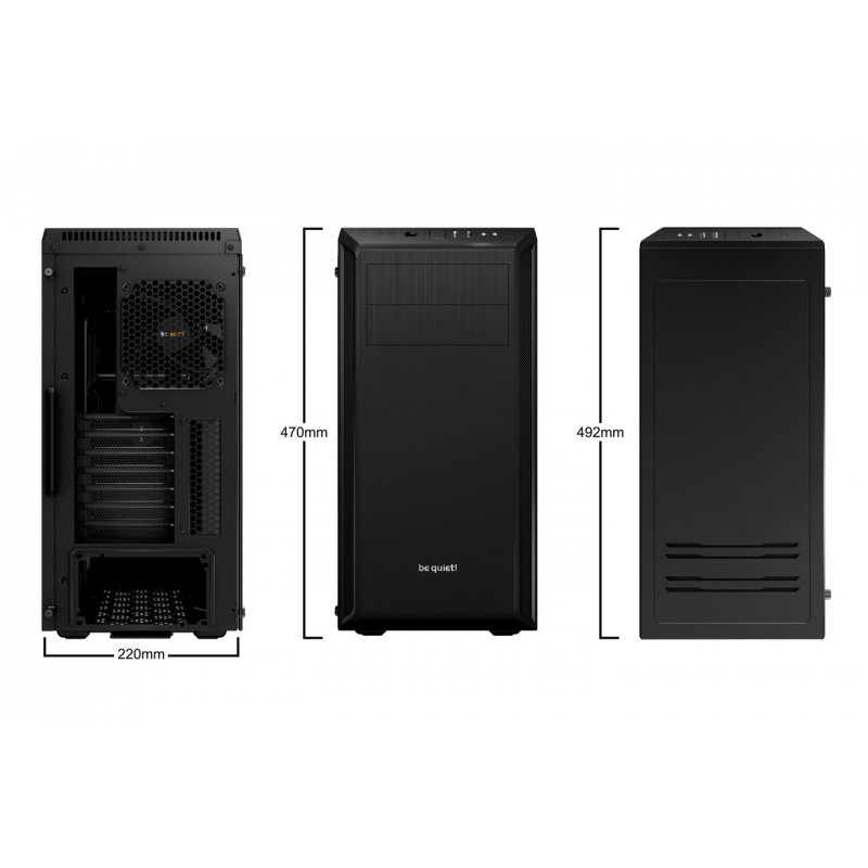 Boitier be quiet! Pure Base 600 Noir avec fenetre