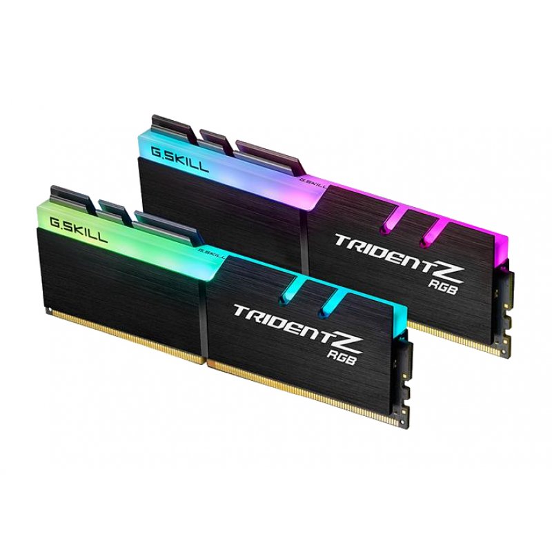 G.Skill compatible RAM Trident Z RGB Series - 16 GB (2 x 8 GB Kit) - DDR4 3200 UDIMM CL16 - Schwarz/RGB