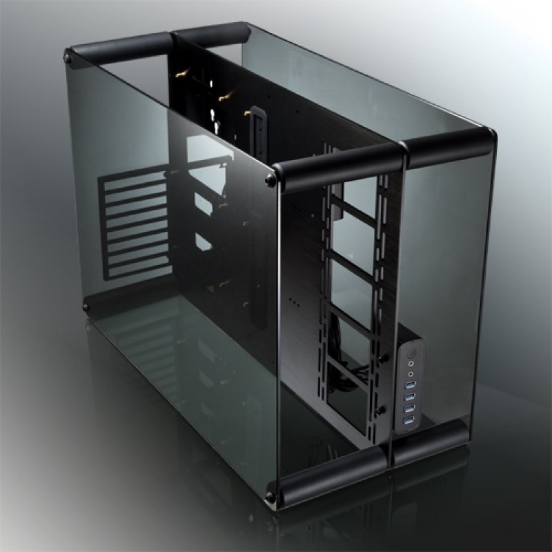 Raijintek compatible PAEAN Benchtable / Showcase - schwarz Window