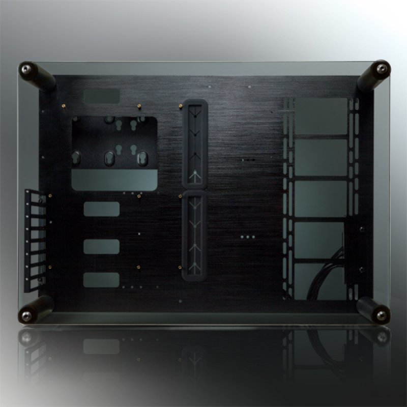 Raijintek compatible PAEAN Benchtable / Showcase - schwarz Window