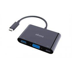 Akasa AK-CBCA02-15BK adaptateur graphique USB 1920 x 1200 pixels Noir