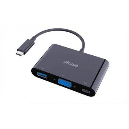 Akasa AK-CBCA02-15BK adaptateur graphique USB 1920 x 1200 pixels Noir