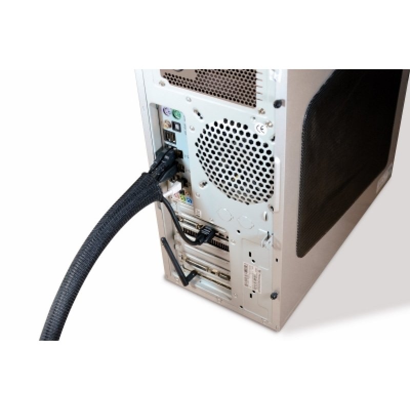 LABEL THE CABLE compatible PRO Kabelschlauch 25m - schwarz