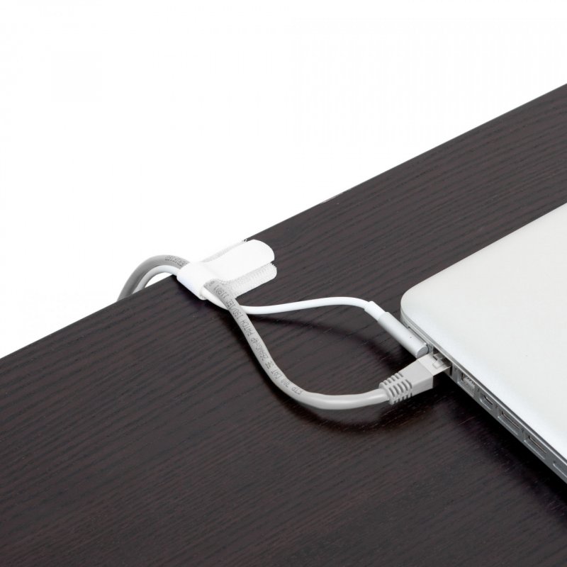 Label-the-cable WALL Velcro Nylon, Polyester Noir, Blanc 50 pièce(s)