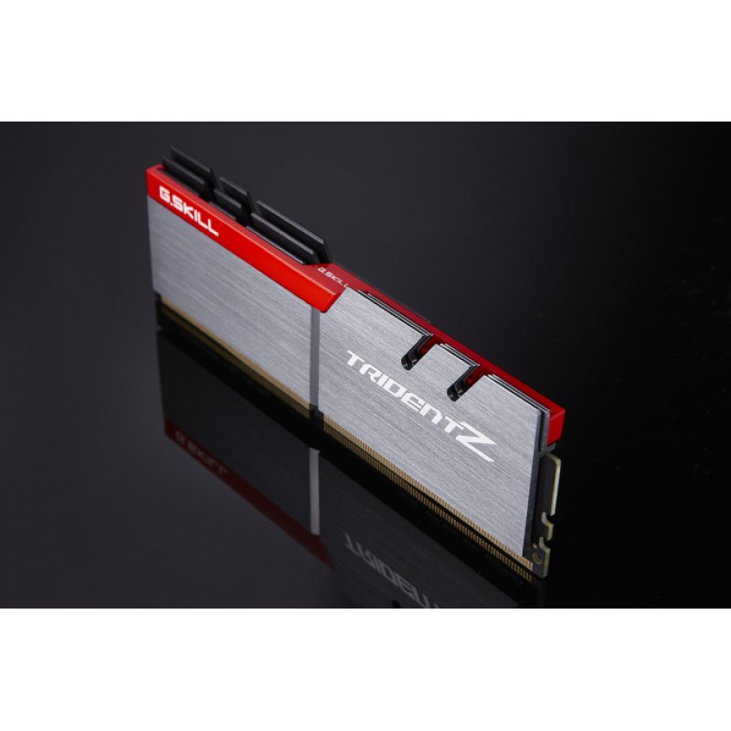 G.Skill compatible Trident Z Series, DDR4-3200, CL16 - 16 GB Dual-Kit, silber/rot