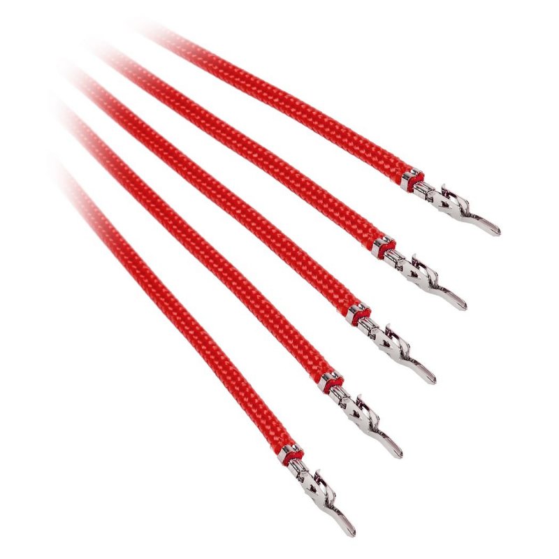 BitFenix compatible Alchemy 2.0 PSU Cable, 5x 40cm - rot