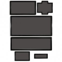 Demciflex Staubfilter-Set für Fractal Design R5 - schwarz/schwarz