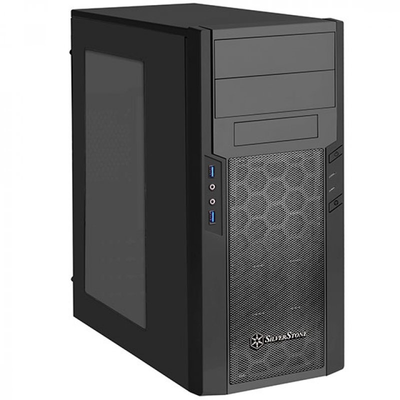 Silverstone PS13 Mini Tower Black