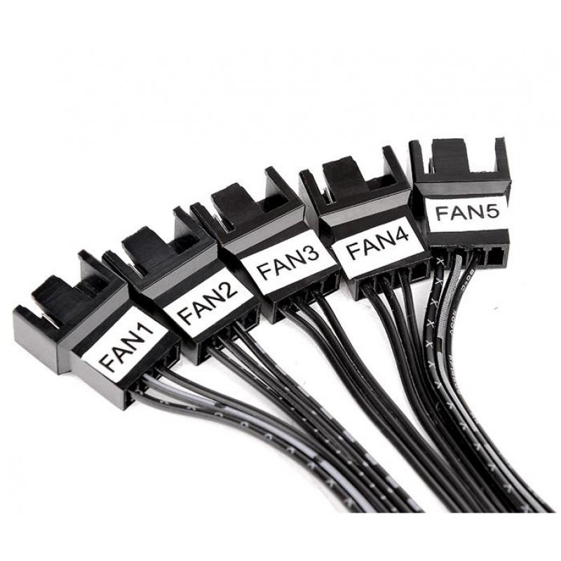 Thermaltake AC-010-B51NAN-A1 fan speed controller 5 channels 14 cm (5.5") Black