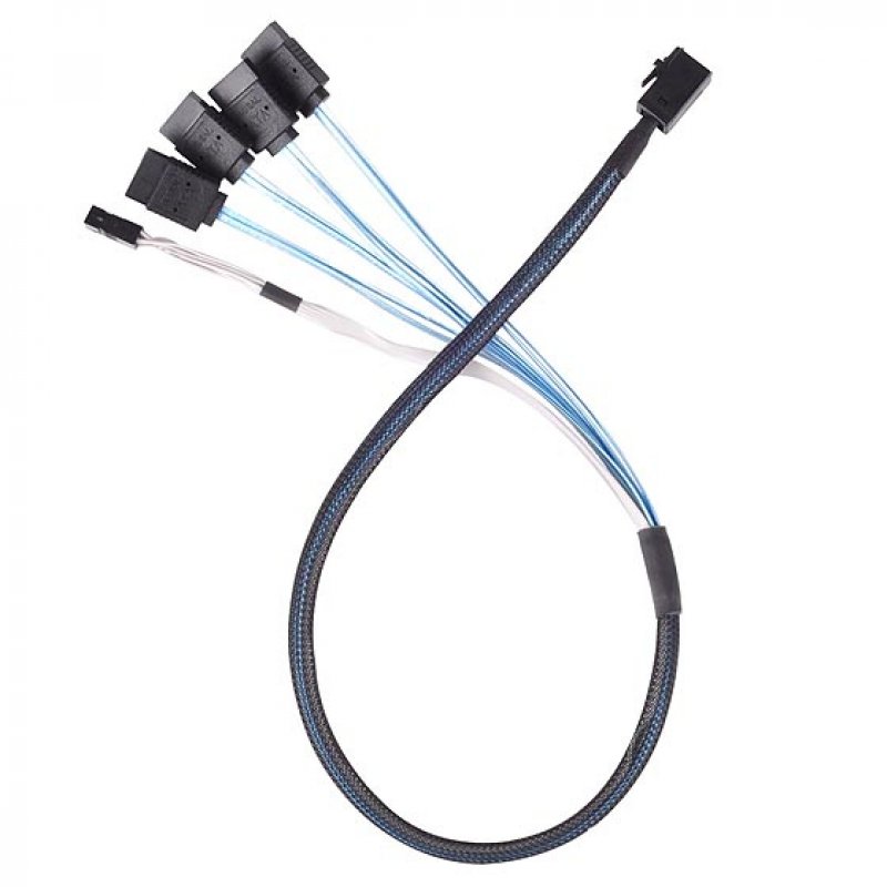 Silverstone SST-CPS05 Mini-SAS zu SATA 7-Pin Kabel - 50 cm