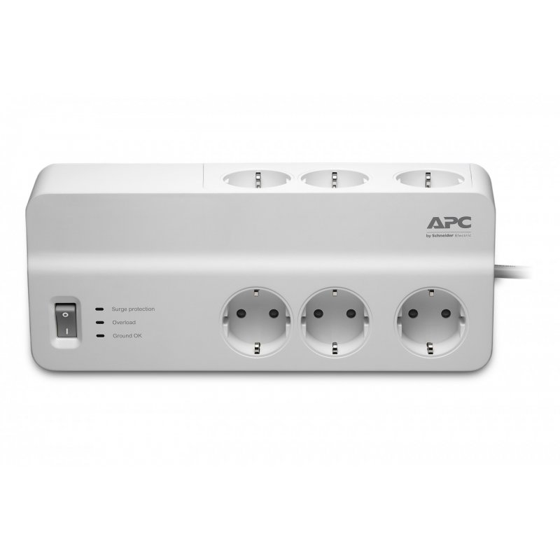 APC PM6-GR protection surtension Blanc 6 sortie(s) CA 230 V 2 m
