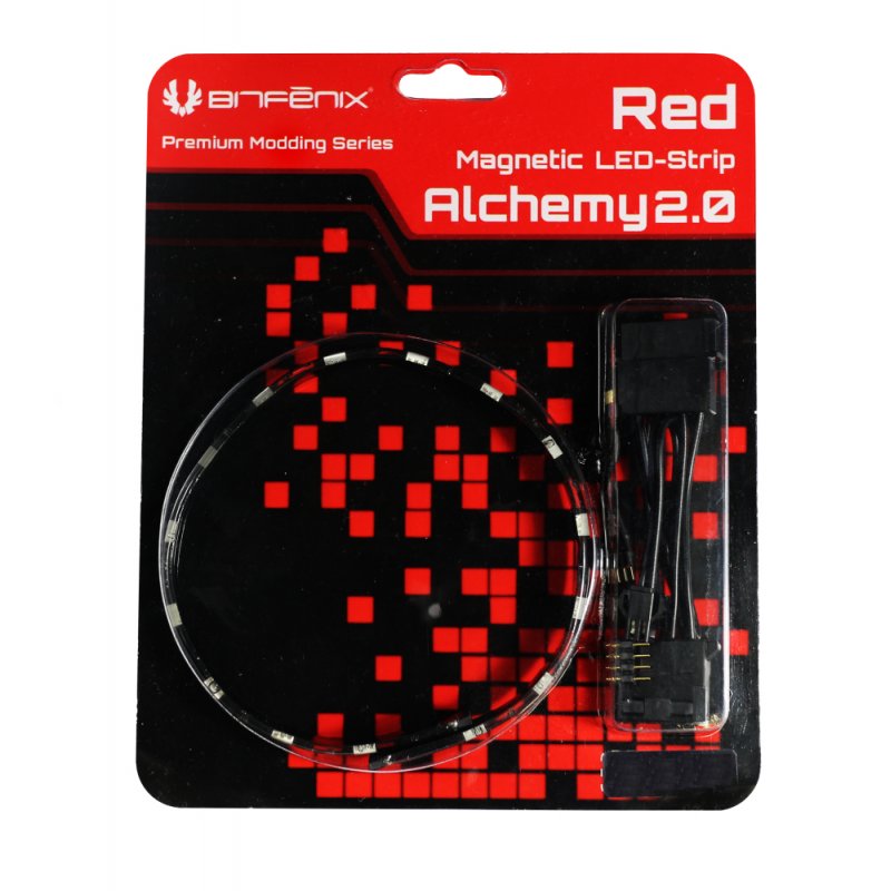 BitFenix compatible Alchemy 2.0 Magnetic LED-Strip - 60cm, 30 LEDs Rouge