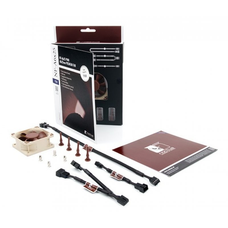Noctua NF-A6x25 PWM Boitier PC Ventilateur 6 cm Beige, Marron
